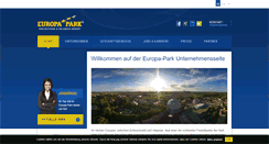 Desktop Screenshot of corporate.europapark.com