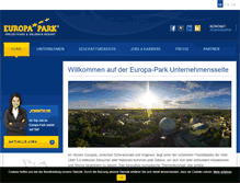 Tablet Screenshot of corporate.europapark.com